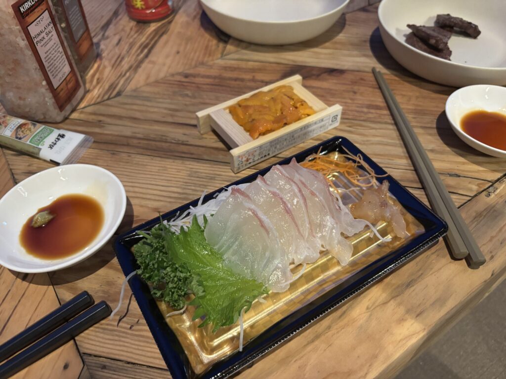 お刺身も買ってきた