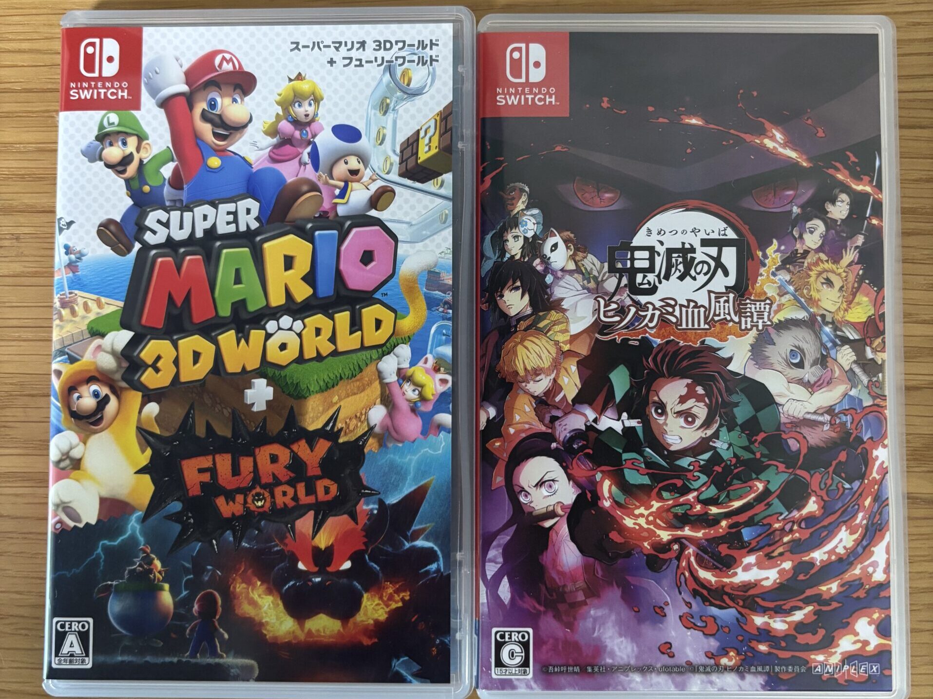 マリオと鬼滅のスイッチゲーム