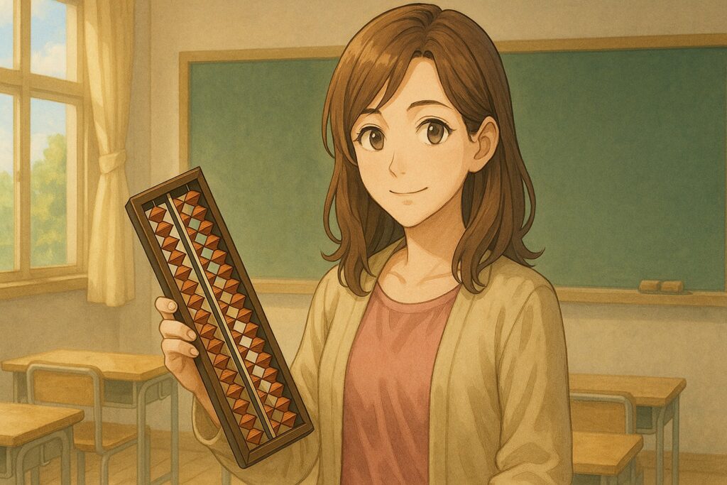 そろばん教室の先生