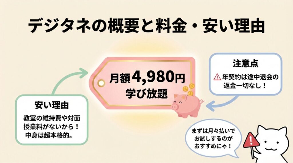 デジタネの概要と料金・安い理由
